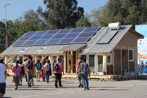 One of the six prototype homes at Chile's first-ever sustainable energy home building contest. The first in Latin America.
