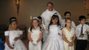 The first First Communion class of <a href=