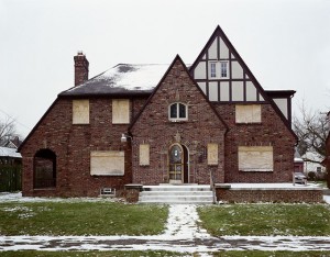 A vacant house in Detroit, where decades of economic decline and population loss have produced about 90,000 abandoned homes.