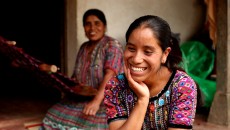 21-year-old Rosa always dreamt of being a nurse, but was forced to drop out of school in sixth grade. Five years ago she took out a small loan of $20 to start a weaving business and now uses the profits to fund her nursing studies’.