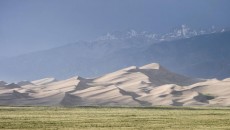The Great Sand Dunes. Some are as high as 750 feet, the highest in the world.