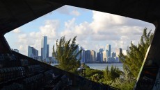 "Window," a view of the Miami skyline from Marine Stadium