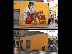 Some of Lima's street art is disappearing due to a 1994 law.