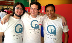 L-R: Edgar Hernandez Vilchis, Abraham Cornejo and Alberto Garcia. The founding team of Hostspot.